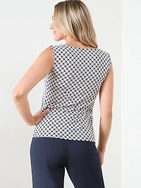 Sleeveless Double-Layer Soft Knit Top