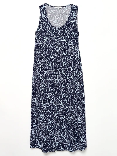 Button Front Midi Dress