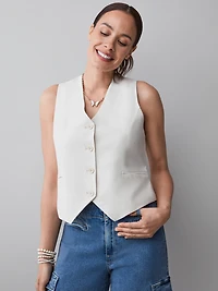 Button Front Vest