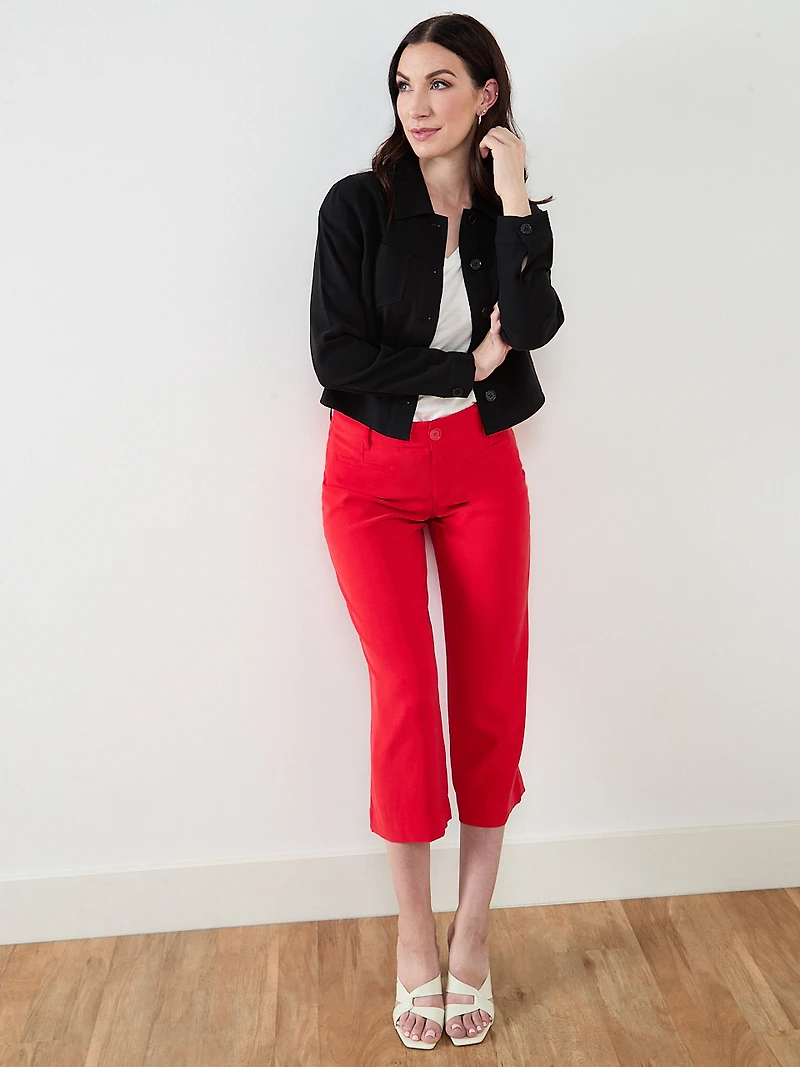 Crop Jacket in Black