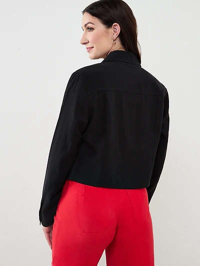 Crop Jacket in Black