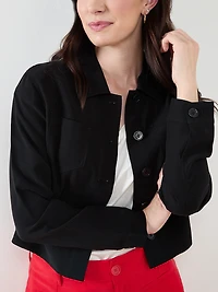Crop Jacket in Black