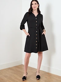 Fit and Flare Shirt Dress