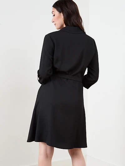 Fit and Flare Shirt Dress