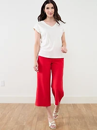 Knit Shoulder Trim T-Shirt