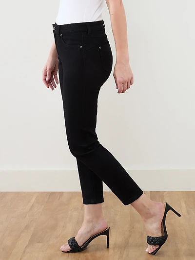 Lilly Black Wash Slim Ankle Jean