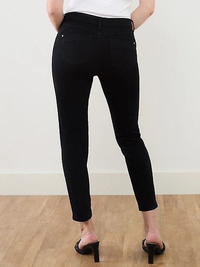 Lilly Black Wash Slim Ankle Jean