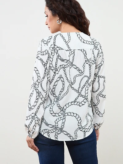 Petite Wrap Front Blouse