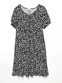 Ruffle Hem Knee-Length Dress