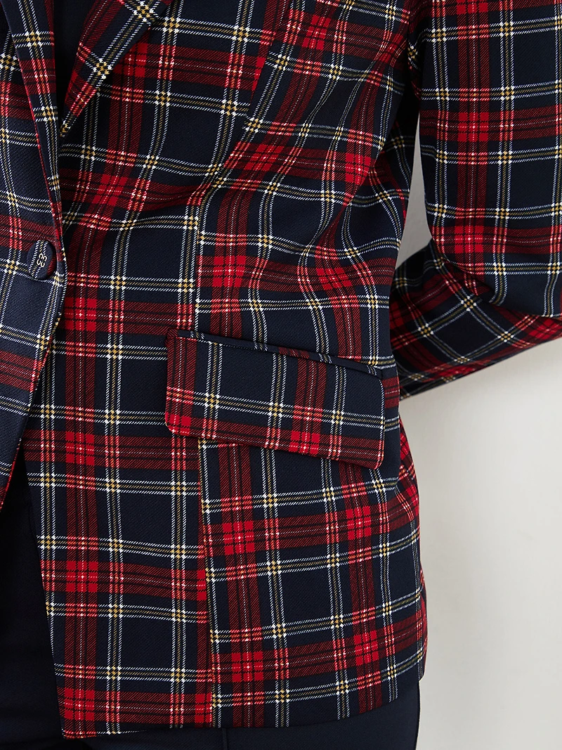The Executive Plaid Blazer