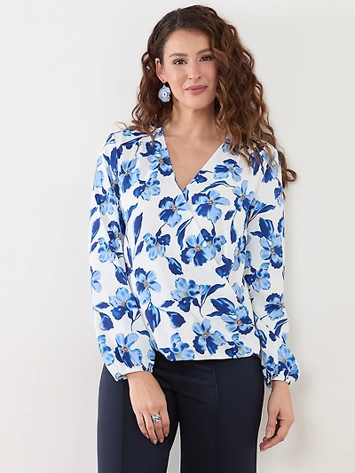 Wrap Front Blouse