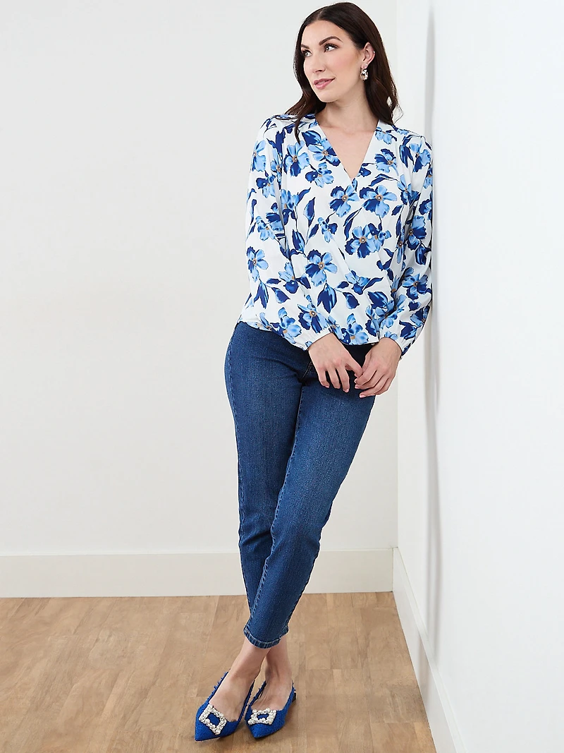 Wrap Front Blouse