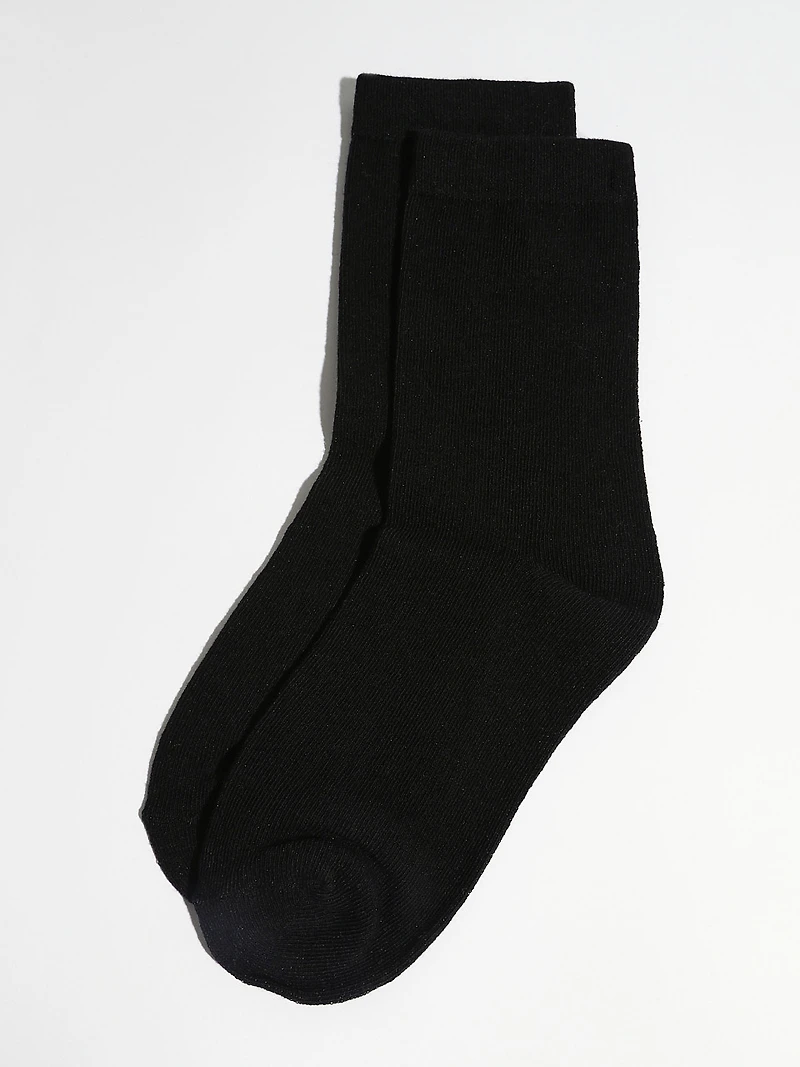Black Crew Socks
