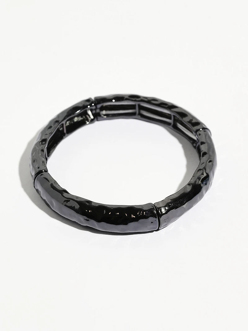Black Tassel Stretch Bracelet