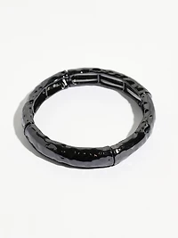 Black Tassel Stretch Bracelet