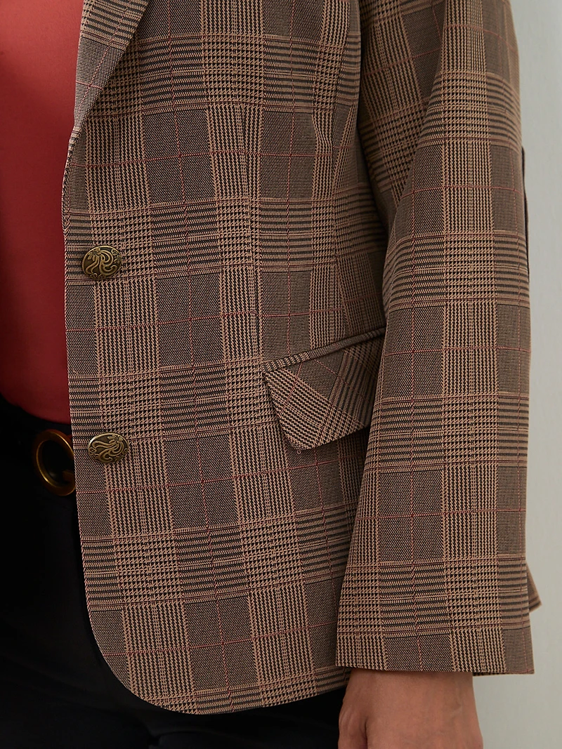 Editor's Autumn Plaid Blazer