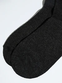 Grey Mix Crew Socks