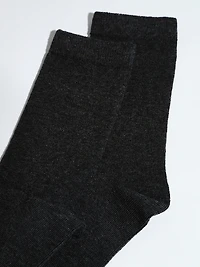 Grey Mix Crew Socks