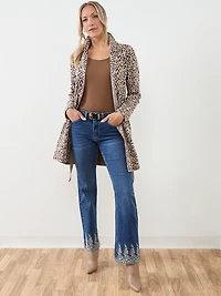 Kimberly Embroidered Hem Bootcut Jeans