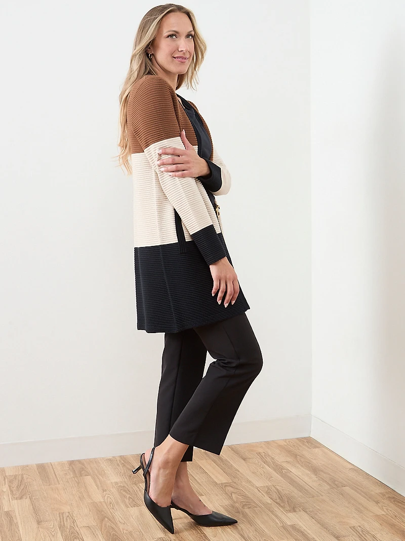 Knit Colourblock Ottoman Sweater