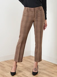 Leah Ankle Pant in Autumn Plaid