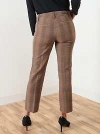 Leah Ankle Pant in Autumn Plaid