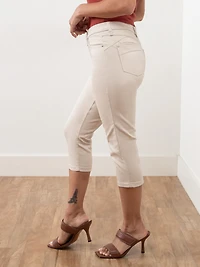 Lilly Denim Capri - Stone