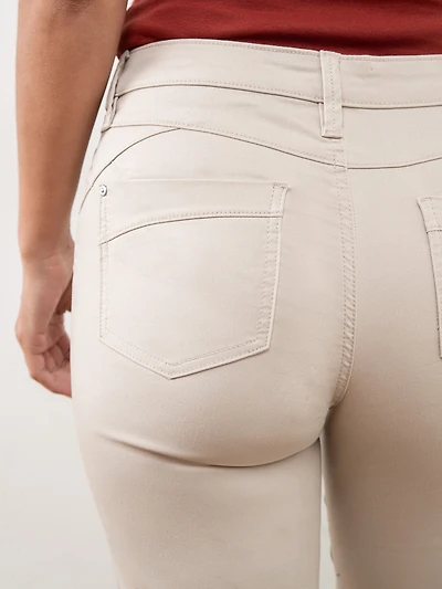 Lilly Denim Capri - Stone