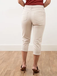 Lilly Denim Capri - Stone