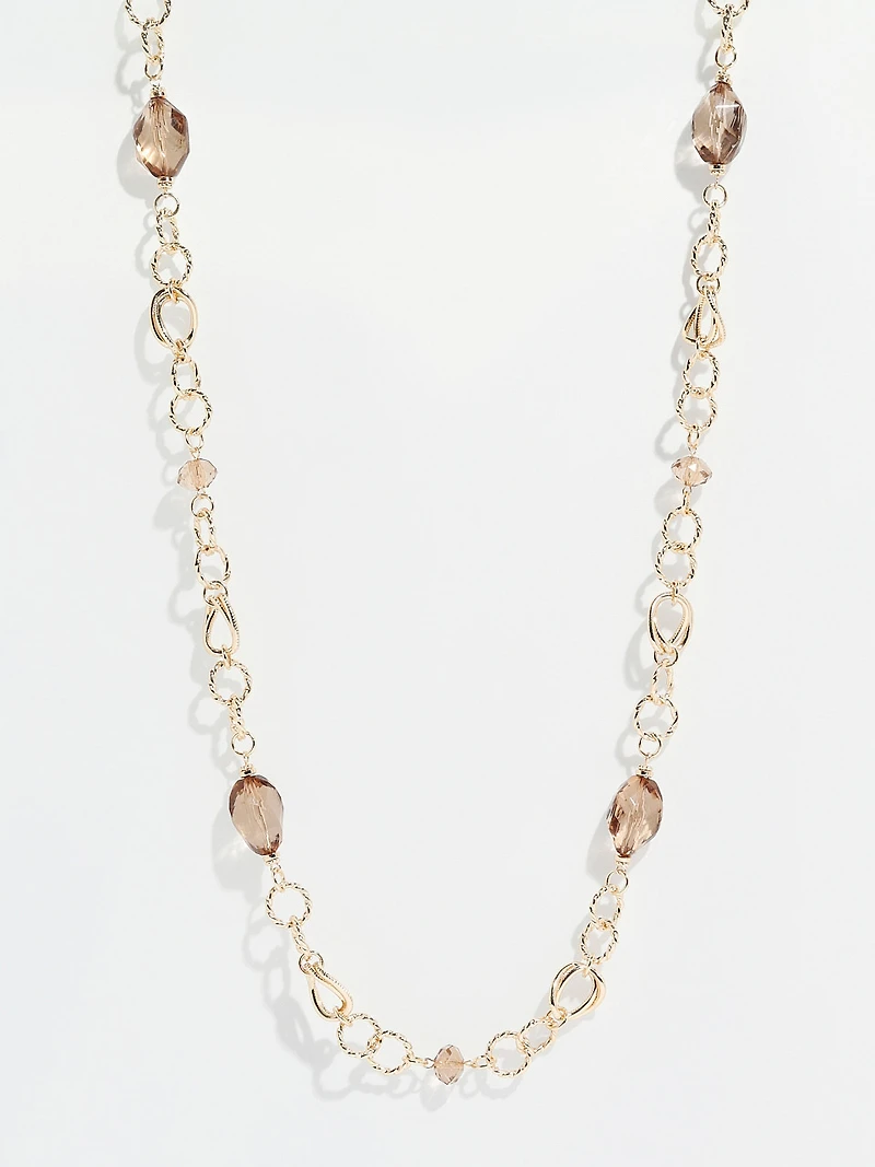Long Gold Ring Necklace