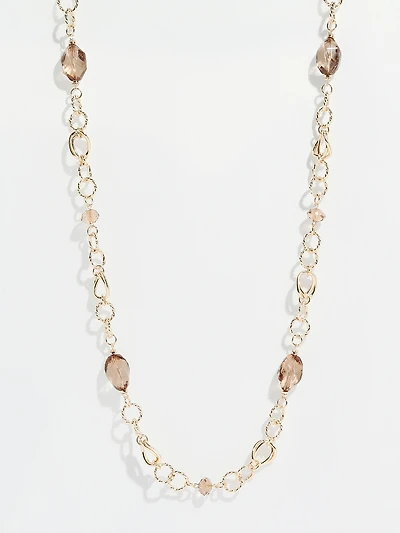 Long Gold Ring Necklace