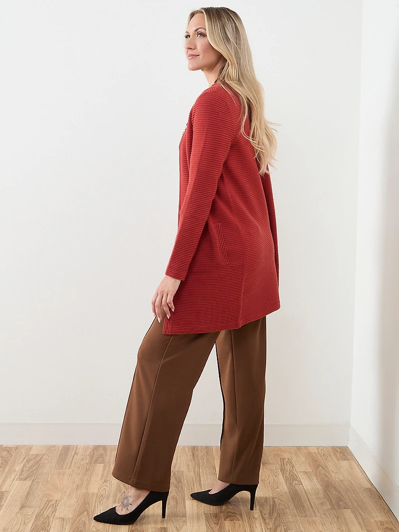 Long Sleeve Ottoman Cardigan