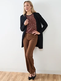 Long Sleeve Ottoman Cardigan Sweater