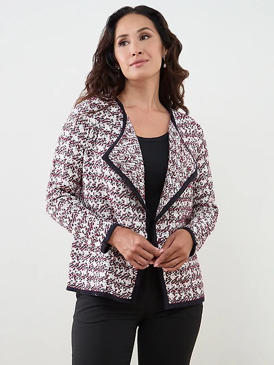 Petite Long Sleeve Collar Jacket