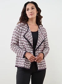 Petite Long Sleeve Collar Jacket