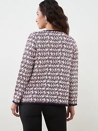 Petite Long Sleeve Collar Jacket