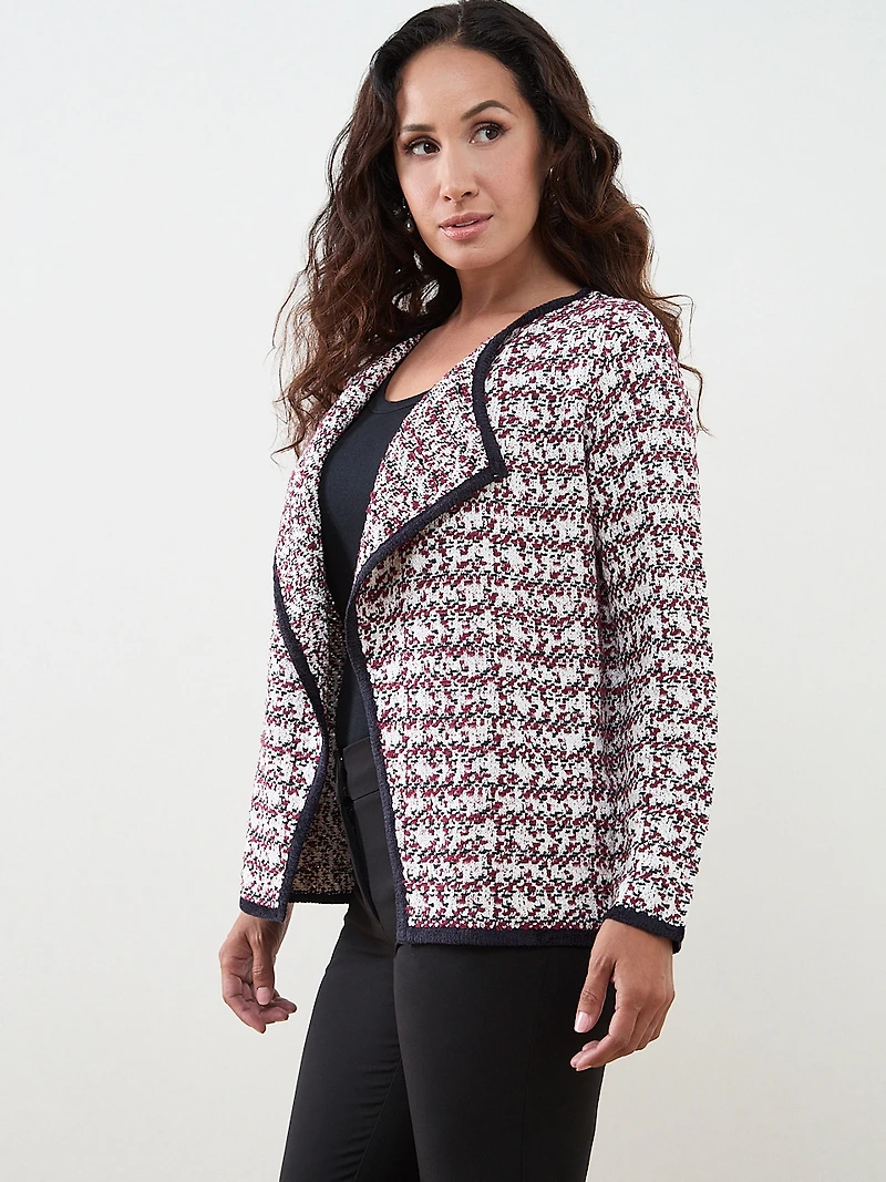 Petite Long Sleeve Collar Jacket