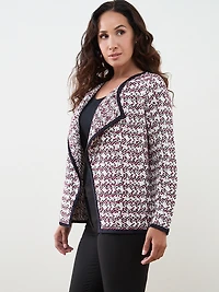 Petite Long Sleeve Collar Jacket