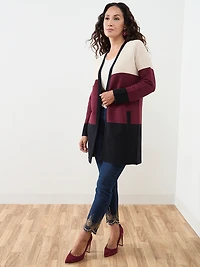 Petite Long Sleeve Ottoman Cardigan Sweater