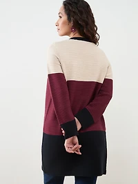 Petite Long Sleeve Ottoman Cardigan Sweater