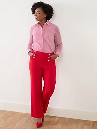 Petite Relaxed Fit Striped Shirt