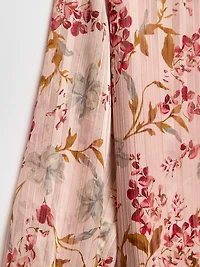 Petite V-Neck Chiffon Blouse