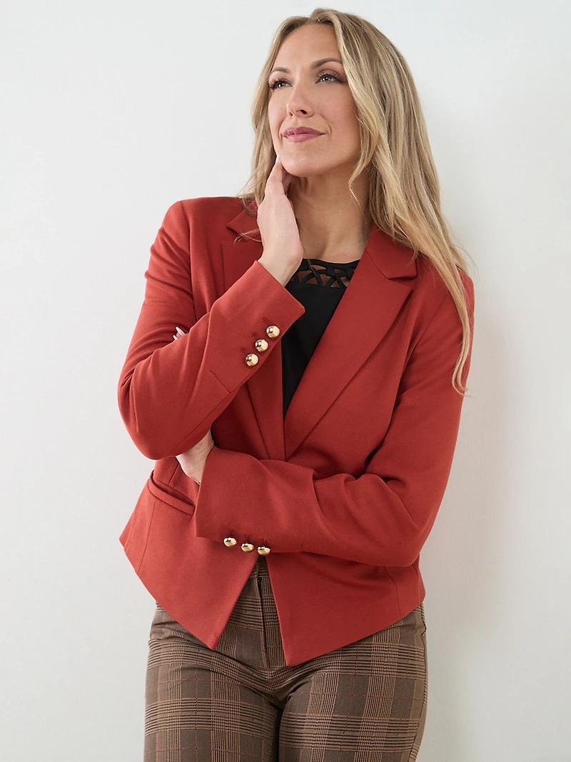 Ponte Knit Blazer