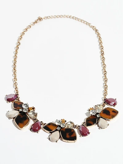 Short Gold Statement Necklace