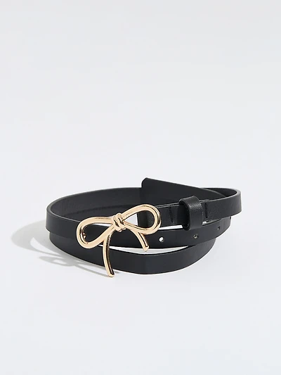 Belt with Bow Buckle