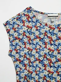 Jules & Leopold - Cap Sleeve Crepe Knit Top