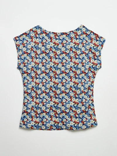 Jules & Leopold - Cap Sleeve Crepe Knit Top