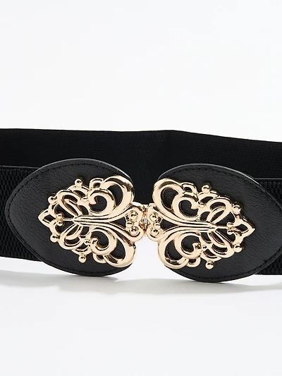 Vintage Buckle Stretch Belt