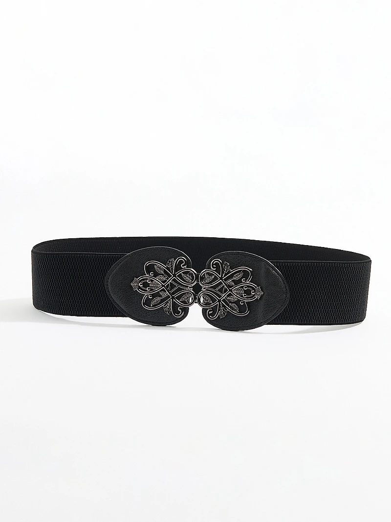 Vintage Buckle Stretch-Belt