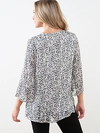Bell Sleeve Chiffon Tunic